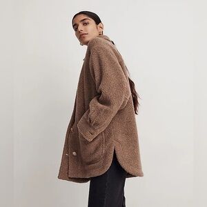 NWT Madewell Teddy Belrose shirt jacket XXS